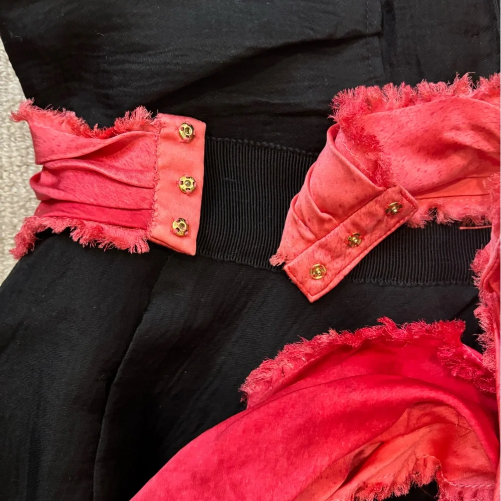 ****SOLD*** Louis Vuitton Fall 2009 Runway Black Dress with Pink Sash - Picture 7 of 11